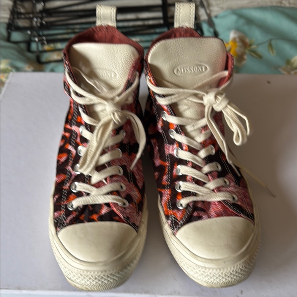 Converse Missoni Chuck Taylor All StarPink and Cream High-Top Sneakers